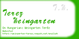 terez weingarten business card